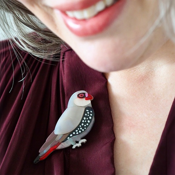 NIB” A Finch By Any Other Name “Brooch by Wratwikder and Jocelyn Proust 10/ 2023 - Picture 3 of 4